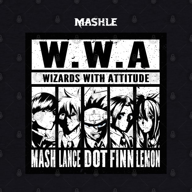 MASHLE: MAGIC AND MUSCLES (W.W.A. WIZARDS WITH ATTITUDE) GRUNGE STYLE by FunGangStore